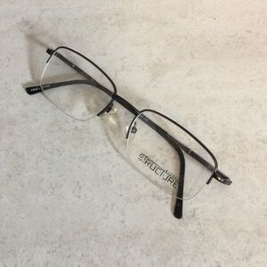 NWT Structure black gun metal rimless eyeglasses new old stock